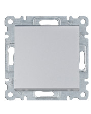Однополюсный выключатель Hager WL0012 Lumina 10АХ/230В (серебристый)