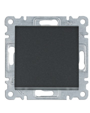 Перекрестный выключатель Hager WL0033 Lumina 10АХ/230В (черный)