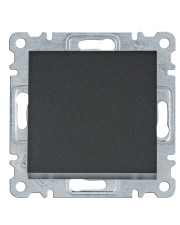Двухполюсный выключатель Hager WL0063 Lumina 10АХ/230В (черный)