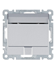Выключатель для гостиничных карточек Hager WL0512 Lumina (серебристый)