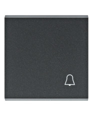 Клавиша Hager WL6013 Lumina с символом «Звонок» (черная)