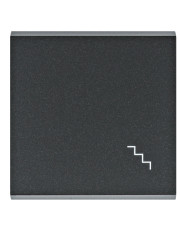 Клавіша Hager WL6033 Lumina із символом «Ступені» (чорна)