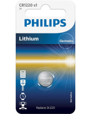 Литиевая батарейка Philips CR1220/00B Lithium CR 1220 BLI 1