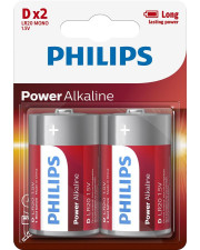 Батарейка Philips LR20P2B/10 Power Alkaline D BLI 2