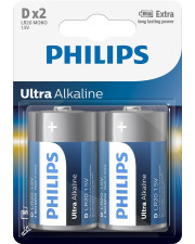 Батарейка Philips LR20E2B/10 Ultra Alkaline D BLI 2