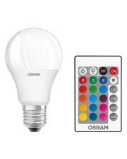Светодиодная RGB лампа Osram 4058075045675 STAR Е27 2700K 220В A60 с пультом ДУ