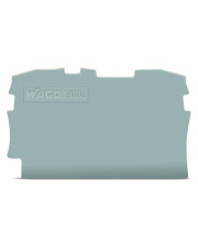 Торцева/проміжна пластина Wago 2000-1291 товщиною 0,7мм (сіра)