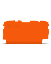 Трехконтактная конечная/разделительная пластина Wago 2000-1392 толщиной 0,7мм (оранжевая)