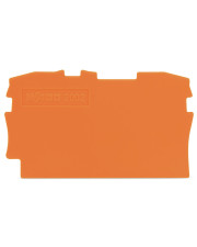 Конечная пластина Wago 2002-1292 к двухконтактной клемме (оранжевая)