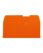 Торцевая/промежуточная пластина Wago 870-934 толщиной 1мм (оранжевая)