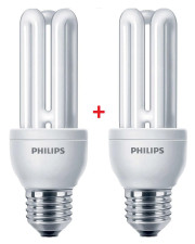Комплект енергозберігаючих ламп Philips 8717943898602 Genie (1+1) E27 14Вт 2700К 220-240В
