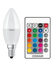 Светодиодная лампа Osram 4058075144309 LED В40 E14 5,5Вт 470Лм 2700К с RGB и пультом ДУ