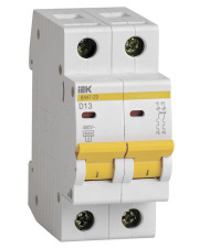 Автоматический выключатель IEK MVA20-2-013-D ВА47-29 2P 13A 4,5кА х-ка D