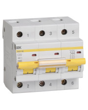 Автоматичний вимикач IEK MVA40-3-020-C ВА47-100 3Р 20А 10кА х-ка С