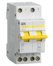 Трехпозиционный выключатель-разъединитель IEK MPR10-2-040 ВРТ-63 2P 40А