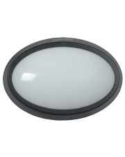 Овальный черный LED светильник IEK LDPO0-5041-12-4000-K02 ДПО 5041 12Вт 4000K IP65