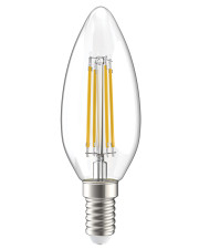 Прозрачная LED лампа IEK LLF-C35-5-230-40-E14-CL C35 (свеча) 5Вт 230В 4000К E14 серия 360°