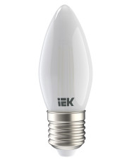 Матовая LED лампа IEK LLF-C35-7-230-30-E27-FR C35 (свеча) 7Вт 230В 3000К E27 серия 360°