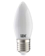 Матовая LED лампа IEK LLF-C35-7-230-40-E27-FR C35 (свеча) 7Вт 230В 4000К E27 серия 360°