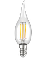 LED лампа IEK LLF-CB35-5-230-30-E14-CL CВ35 (свеча на ветру) 5Вт 230В 3000К E14 серия 360°