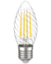 LED лампа IEK LLF-CT35-5-230-30-E27-CL CT35 (свеча витая) 5Вт 230В 3000К E27 серия 360°