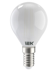 Матовая LED лампа IEK LLF-G45-7-230-30-E14-FR G45 (шар) 7Вт 230В 3000К E14 серия 360°