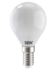Матовая LED лампа IEK LLF-G45-7-230-40-E14-FR G45 (шар) 7Вт 230В 4000К E14 серия 360°