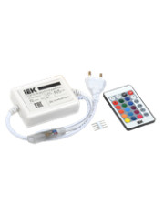Контроллер IEK ALFA с ПДУ ИК RGB 3 канала 220В 3А 500Вт (LSCA1-IRRGB3-500-220-01)