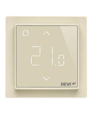 Терморегулятор Devi Smart (+5+45С) Wi-Fi 85х85мм 16A слоновая кость (140F1142)