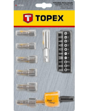 Набор бит и сменных головок с держателем Topex 39D361 (18шт)