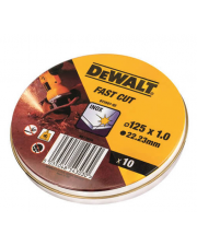 Набор отрезных кругов по металлу DeWALT DT3507 INOX (10шт)