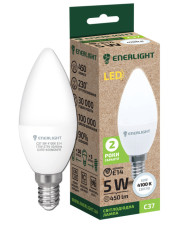 Светодиодная лампа Enerlight С37 5Вт E14 4100K