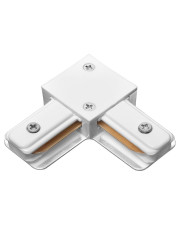 Угловой L-образный коннектор для однофазного шинопровода Delux 2LC белый (90015814)