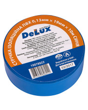 Ізолента Delux 10м ПВХ синя (10078622)
