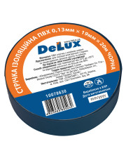 Изоляционная лента Delux 20м ПВХ черная (10078630)