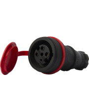 Каучуковая переносная силовая розетка E.Next e.socket.rubber.061.16 16А с защитной крышкой (s9100036)