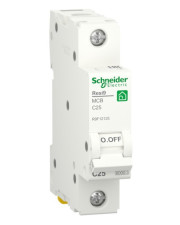 Автоматический выключатель Schneider Electric R9F12125 RESI9 6кА 1P 25A C
