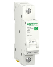 Автоматичний вимикач Schneider Electric R9F12163 RESI9 6кА 1P 63A C