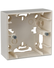 Коробка для зовнішнього монтажу Schneider Electric MGU8.002.25 на 2 модулі (слонова кістка) Unica