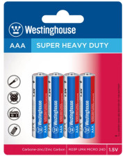 Солевая батарейка Westinghouse R03P-BP4 Super Heavy Duty AAA/R03 4шт в блистере