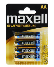 Щелочная батарейка Maxell 774409.04 Super Alkaline AA/LR6 4шт в блистере