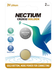 Литиевая батарейка Nectium NEC CR2032-2B таблетка CR2032 2шт в блистере