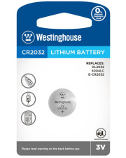 Літієва батарейка Westinghouse CR2032-BP1 Lithium таблетка CR2032 1шт у блістері