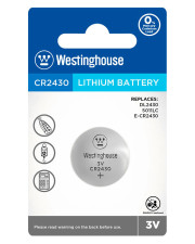 Літієва батарейка Westinghouse CR2430-BP1 Lithium таблетка CR2430 1шт у блістері