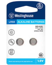 Щелочная батарейка Westinghouse LR58-BP2(AG11-BP2) Alkaline таблетка LR58 2шт в блистере