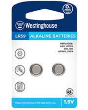 Щелочная батарейка Westinghouse LR59-BP2(AG2-BP2) Alkaline таблетка LR59 2шт в блистере
