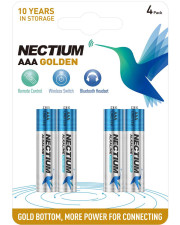 Щелочная батарейка Nectium NEC AAA-4B AAA/LR03 4шт в блистере