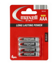 Солевая батарейка Maxell 774407.04 AAA/R-03 4шт в блистере