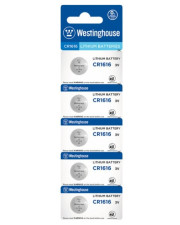 Литиевая батарейка Westinghouse CR1616-BP5 Lithium таблетка CR1616 5шт в блистере