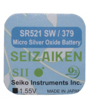 Оксид-серебряно-цинковая батарейка Seizaiken B-SZK-SR521SW-B1F. 379/SR521SW 1шт